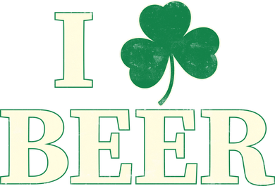 I Love Beer Shamrock  Coffee Mug