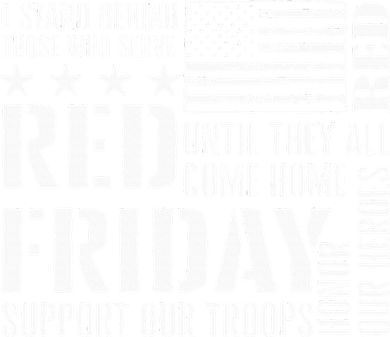 I Stand Behind Those Who Serve American Flag Red Friday Women's Long Sleeve Shirt