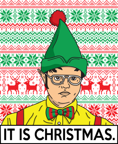 It Is Christmas Ugly Christmas Sweater Funny Kids T-Shirt