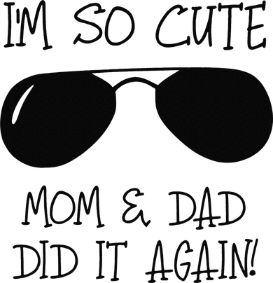 I'm so cute mom & dad did it again Sister Day Women's Tank Top