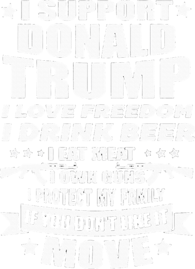 I Support Donald Trump I Love Freedom I Drink Beer Kids T-Shirt