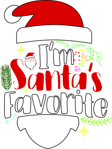 I'm Santa's Favorite Christmas Kids Long Sleeve Shirt