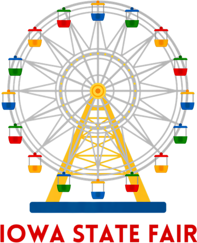 Iowa State Fair Ferris Wheel County Fair Premium Women's Long Sleeve Shirt