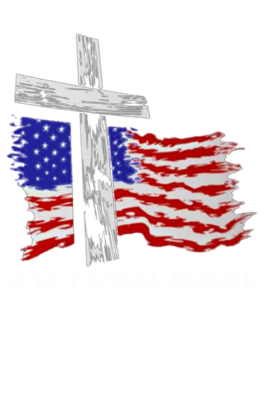 I Stand For The Flag And Kneel Before God America Flag Cross Meaningful Gift Women's Hoodie