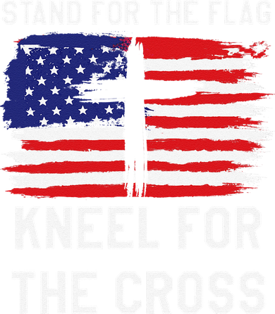 I Stand For The Flag Kneel For The Cross Patriotic Christian Baby Bodysuit