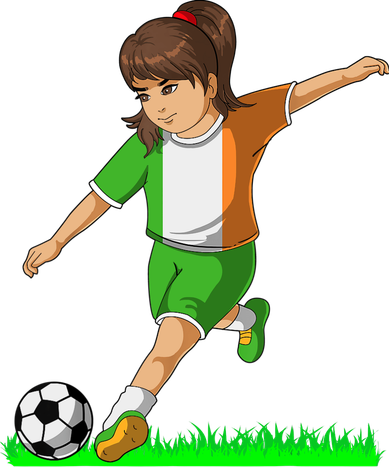 Irish Soccer Girl Ireland Flag Jersey Football Fans Women's Tank Top