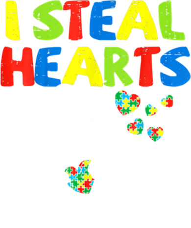 I Steal Hearts Autism Dinosaur Tumbler