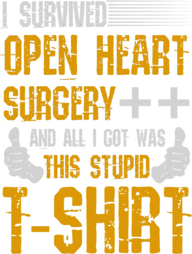 I Survived Open Heart Surgery Gift Coaster