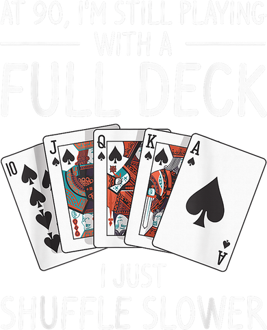 I'M Still Playing With A Full Deck 90th Birthday Button