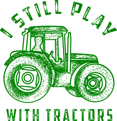 I Still Play With Tractors Gift Cute Bulldozer Farm Gift Doggie Tank