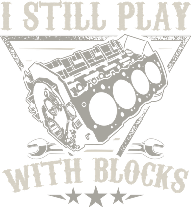 I Still Play With Blocks Car Mechanic Motor Engine Santa Hat