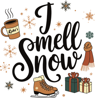 I Smell Snow Christmas Holiday Xmas Winter Toddler Long Sleeve