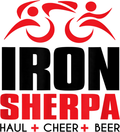 IRON SHERPA Sherpa Triathlon Triathlete Haul Cheer Beer Transport Backpack
