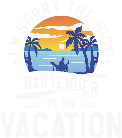 IM Sorry The Nice Bartender Is On Vacation Bartending Tote Bag