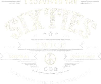 I Survived The Sixties Twice Built In 60s 70th 60th Birthday Kids T-Shirt