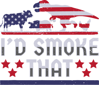 I'd Smoke That BBQ Barbeque Patriot Dinosaur T-Rexs Toddler Hoodie