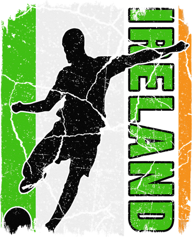 Ireland Soccer Team Irish Flag Jersey Football Fans Hooded Wearable Blanket