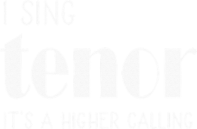 I Sing Tenor Its A Higher Calling Vocal Singer Gift Coaster