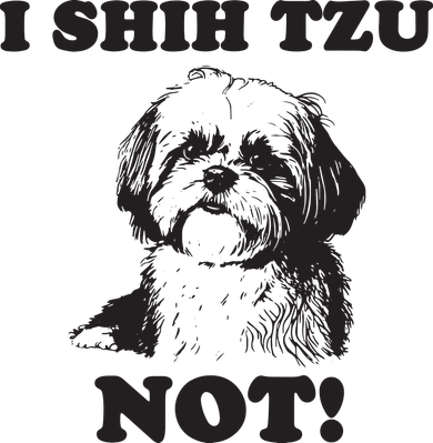 I SHIH TZU NOT Funny Shih Tzu Dog Kids Long Sleeve Shirt