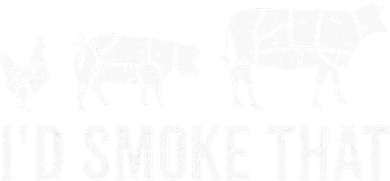 I'd Smoke That Fun BBQ Smoker Chef Kids Long Sleeve Shirt