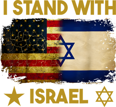 I Stand With Israel I Stand With Israel America Flag Kids Sweatshirt
