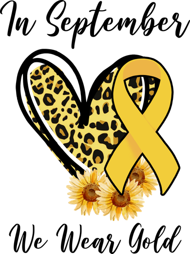 In September We Wear Gold For Childhood Cancer Awareness Visor