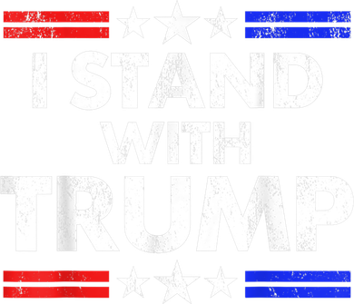I Stand With Trump Women's Dry Zone Grid Polo