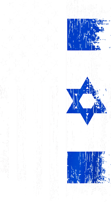 I Stand With Israel Usa Israel Flags Coaster