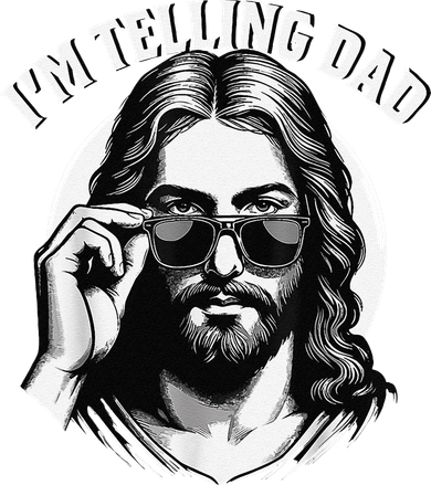 IM Telling Dad Jesus Wearing Sunglasses Women's Tank Top