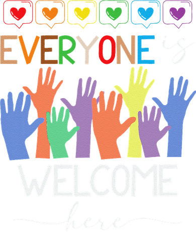 Idaho Teacher Everyone Is Welcome Here Fist Hand Support Toddler T-Shirt