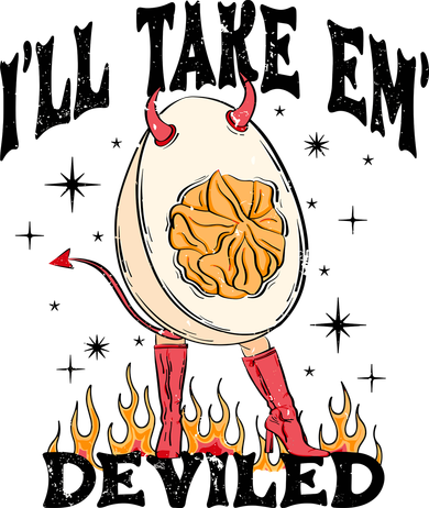 ILl Take Em Deviled Funny Thanksgiving Deviled Eggs Button
