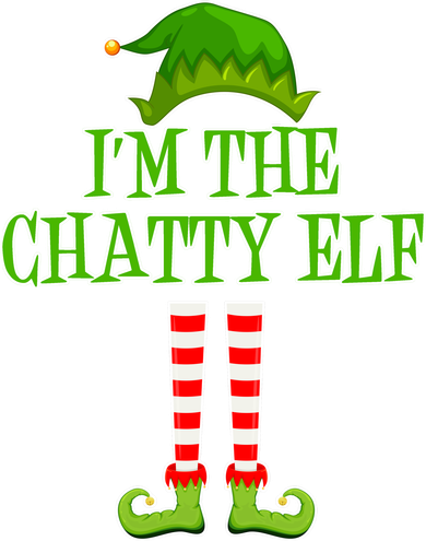 I'm The Chatty Elf Matching Family Christmas Toddler T-Shirt