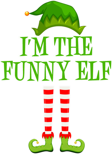 I'm The Funny Elf Matching Family Christmas Polo