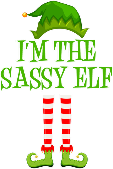 I'm The Sassy Elf Matching Family Christmas Doggie Tank