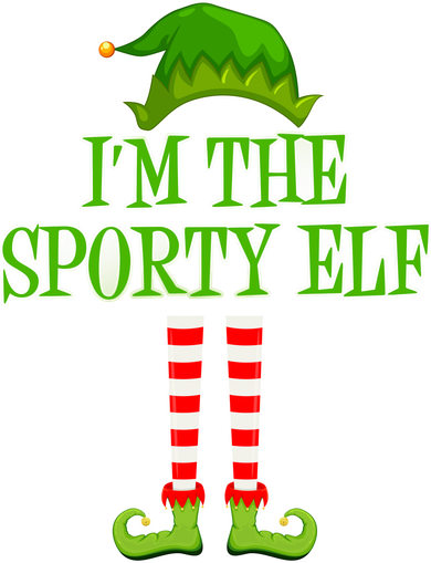 I'm The Sporty Elf Matching Family Christmas Toddler T-Shirt