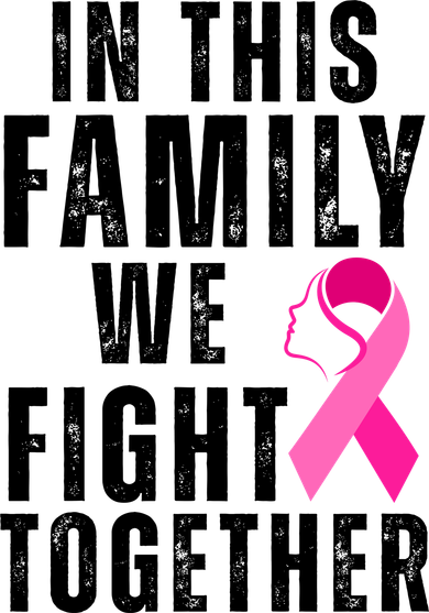 In This Family We Fight Together Breast Cancer Ribbon Hat