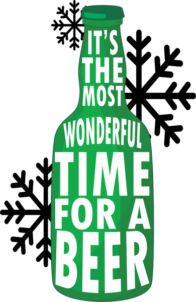 Its The Most Wonderful Time For A Beer Funny Christmas Doddie Hoodie