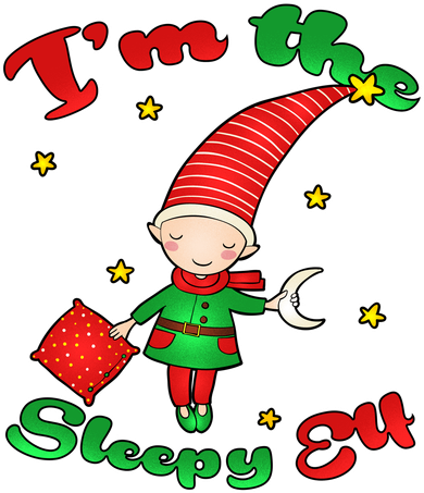 Christmas I'm The Sleepy Elf Toddler T-Shirt