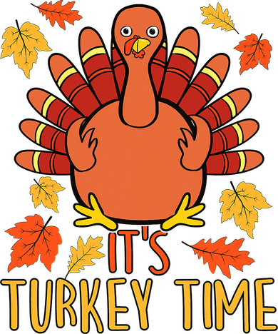 It's Turkey Time Thanksgiving For Women Falling Leaf Tote Bag
