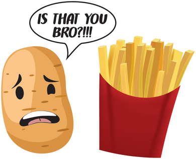 Is That You Bro Funny French Fries Doggie Tank