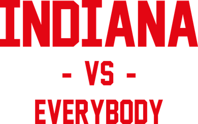 Indiana Vs Everybody (Red) Kids Hoodie