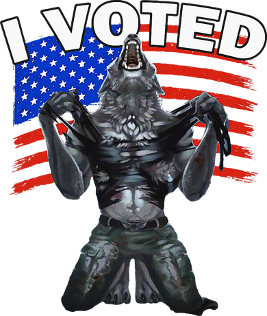 I Voted Werewolf Coaster