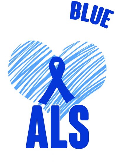 I Wear Blue For My Mom ALS Awareness Polo
