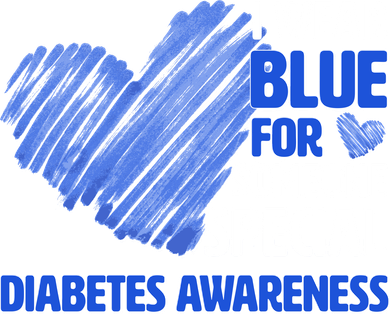 I Wear Blue For Someone Special Diabetes Awareness Kids T-Shirt