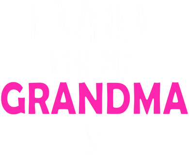 I Walk For My Grandma Breast Cancer Tote Bag