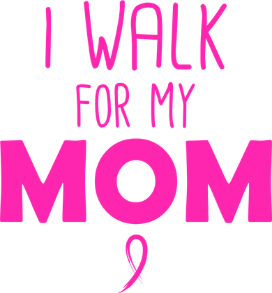 I Walk For My Mom Breast Cancer Kids Sweatshirt