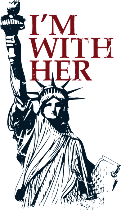 IM With Her Statue Of Lady Liberty Patriotic Polo