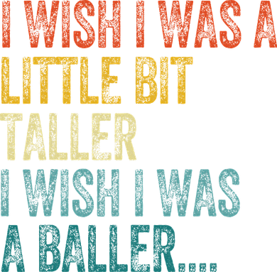 I Wish I Was A Little Bit Taller I Wish I Was A Baller Funny Kids Hoodie