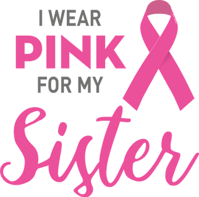 I Wear Pink For My Sister Breast Cancer Awareness Women's Tank Top