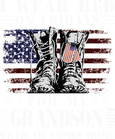 I Wear Red On Fridays For My GRANDSON Until He Comes Home Baby Bodysuit